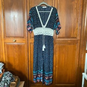 Cupshe Maxi Length Bathing Suit Cover Up Size Medium